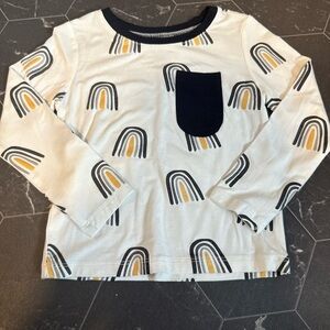 Kyte BABY Cream Rainbow Long Sleeve Tee